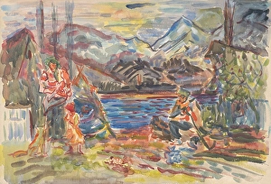 Lakeside Prints: Slovak family, 1935-1944. Creator: Arnold Peter Weisz-Kubincan