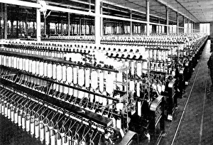 Mechanisation Prints: Slubbing and roving machinery, 1909. Creator: Unknown