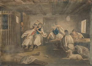 Vojtech Prints: Slug in the Tavern, 1860-1880. Creator: Vojtech Klimkovic