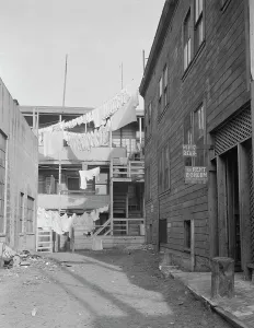 Rent Prints: Slums of San Francisco, California, 1935. Creator: Dorothea Lange