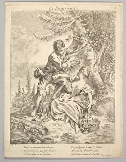 Chez Huquier Gallery: The Sly Shepherd, 18th century. Creator: Unknown