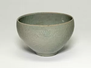 Goryeo Dynasty Gallery: Small Bowl with Peony Flowers, Korea, Goryeo dynasty (918-1392), early 11th century
