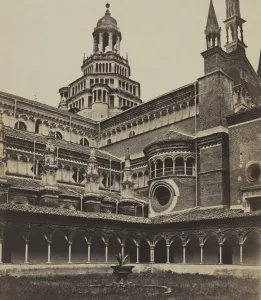 Attributed To Prints: The Small Cloister of the Monastery at Pavia, c. 1860s. Creator: Maurizio Lotze (Italian