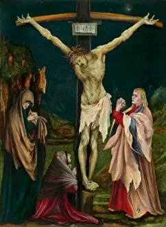 Images Dated 31st March 2021: The Small Crucifixion, c. 1511/1520. Creator: Matthias Gruenewald