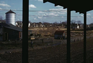 Fence Gallery: Small farm of John P. Collins, Taunton, Mass. 1941. Creator: Jack Delano