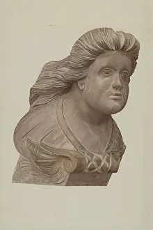 Watercolour On Board Prints: Small Figurehead, 1935/1942. Creator: Karl J. Hentz