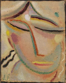 Javlensky Prints: Small head, c. 1922. Creator: Javlensky, Alexei, von (1864-1941)