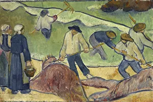Paul 1864 1927 Prints: Small landscape with tang-fishermen, c. 1889