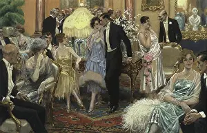 Grotesque Prints: Small Party, 1900s-1910s. Creator: Lozano Sidro, Adolfo (1872-1935)