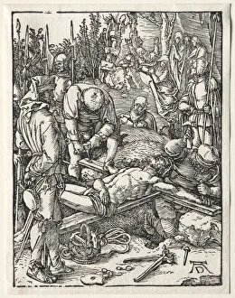 1471 1528 Prints: The Small Passion: Christ Being Nailed to the Cross