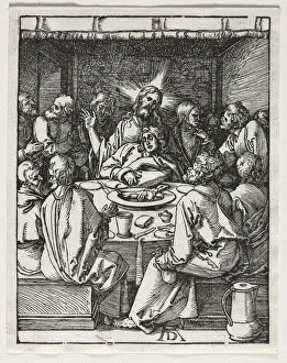 Late 15th Early 16th Century Prints: The Small Passion: The Last Supper. Creator: Albrecht Dürer (German, 1471-1528)