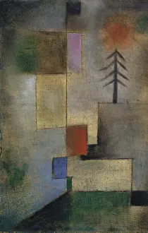 Misty Prints: Small Picture of Fir Trees, 1922. Creator: Paul Klee