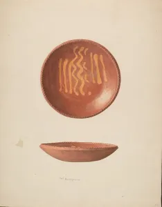 Buergerniss Carl Prints: Small Pie Plate, c. 1939. Creator: Carl Buergerniss