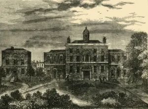 Disease Prints: The Small-Pox Hospital, Kings Cross, in 1800, (c1876). Creator: Unknown