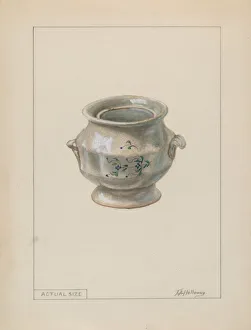 Holloway T Prints: Small Sugar Bowl, c. 1936. Creator: Thomas Holloway