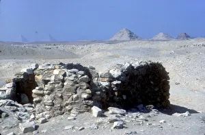 Near Cairo Prints: Small tomb near Step Pyramid, Saqqara, Egypt, c2600 BC. Artist: Imhotep