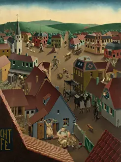 Province Prints: Small Town by Day (Badische Kleinstadt bei Tage)