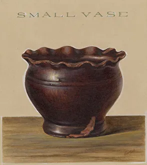 Philip Smith Prints: Small Vase, c. 1939. Creator: Philip Smith