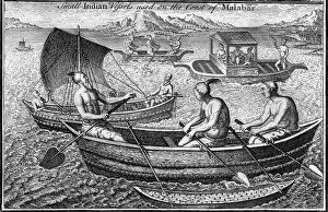 Images Dated 4th November 2006: Small vessel used on the coast of Malabar (Cochin), India, c18th century