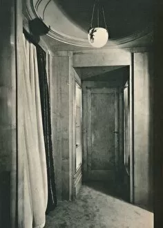 Sycamore Gallery: Small Vestibule with Cupboards in White Sycamore, c1925
