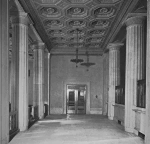 Commercial Building Prints: Smaller public space opposite the entrance - National City Bank, New York, 1922