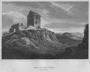 Roxburghshire Prints: Smallholm Tower, Roxburghshire, 1814. Artist: John Greig