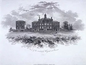 Woolnoth Prints: Smallpox Hospital, Battle Bridge (now Kings Cross), London, 1806