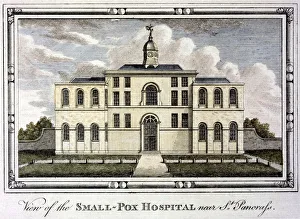 Smallpox Prints: Smallpox hospital, St Pancras, London, c1800