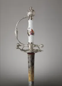 Meissen Prints: Smallsword, Dutch, Amsterdam, ca. 1750. Creator: Jan Nieuwland