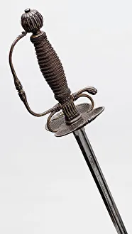 Steel Alloy Prints: Smallsword, Europe, 1670 / 80. Creator: Unknown