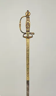 Smallsword Prints: Smallsword Presented by the City of Paris to Commandant Ildefonse Fave, French
