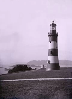 Eddystone Lighthouse Gallery: Smeatons Tower near Plymouth in Devon. Creator: Unknown