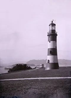 Plymouth Prints: Smeatons Tower near Plymouth in Devon. Creator: Unknown
