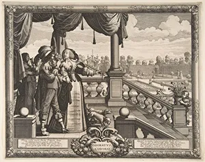 Smell Collection: Smell, ca. 1638. Creator: Abraham Bosse