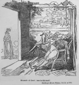 Caroline Collection: He smelt - O Lord! How he did smell!, c1820. Creator: George Cruikshank