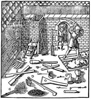 Smelting of ores (gold, silver, copper and lead), 1556