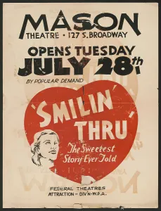 Smilin Thru, Los Angeles, 1936. Creator: Unknown
