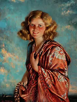 Enthusiasm Prints: The Smiling Amazon, 1933. Creator: Alexander Christie