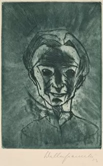 Painter Gallery: Smiling Head, Self-portrait (Lächelnder Kopf, Selbstporträt), 1923