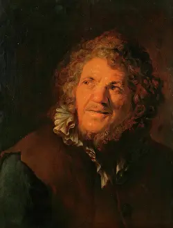 Jan Andrea Lievens Prints: Smiling Old Man (Abraham Grapheus ? ), 1637. Creator: Jan Lievens