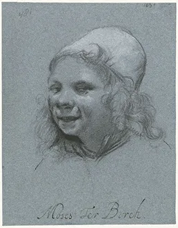 Draughtsman Prints: Smiling Self-portrait, from the Side, 1661. Creator: Moses ter Borch