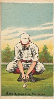 Bending Down Prints: Smith, Shortstop, Pittsburgh, from the Gold Coin series (N284