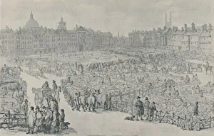 Farmers Market Prints: Smithfield Market, 1810, 1920. Artist: Thomas Rowlandson