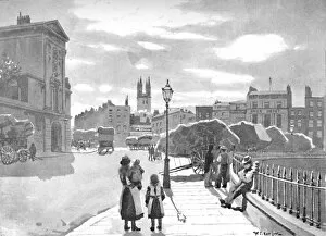 Smithfield and St. Bartholomews Hospital, 1891. Artist: William Luker