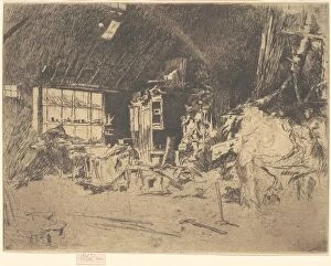 Workshop Gallery: The Smithy, 1880. Creator: James Abbott McNeill Whistler
