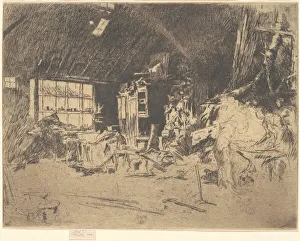 Smithy Prints: The Smithy, 1880. Creator: James Abbott McNeill Whistler