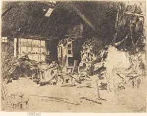 The Smithy, c. 1880. Creator: James Abbott McNeill Whistler