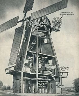 A Smock Windmill in Stuart Days, c1934