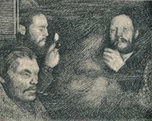 August Collection: A Smoke in the Galley of the Fram. c1893-1896, (1897). Artist: August Eiebakke