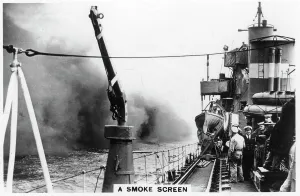 Camouflage Collection: A smoke screen laid down by a destroyer, 1937